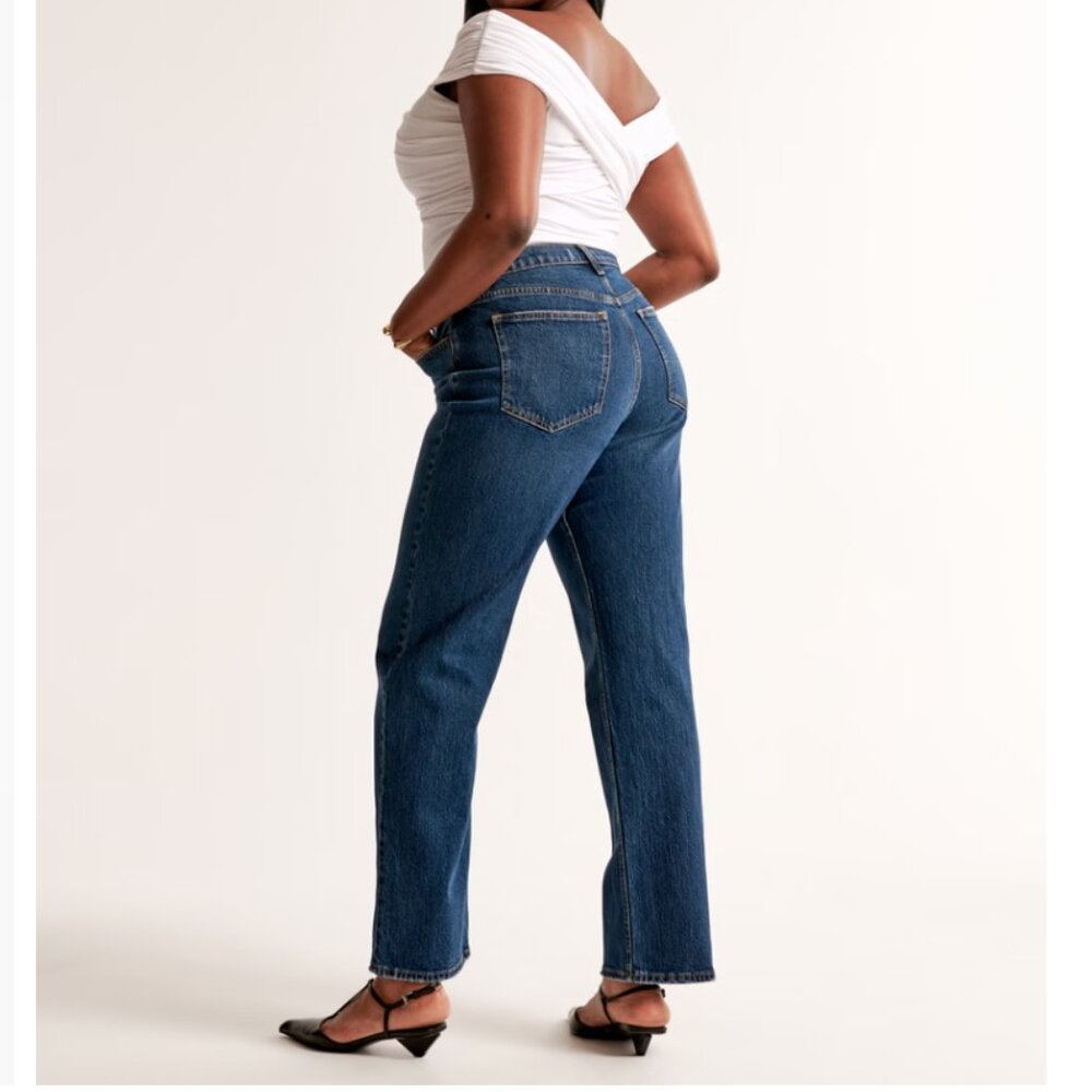 Abercrombie High Rise Vintage Straight Jean